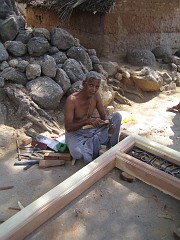 IMG_2861 The local carpenter producing a door frame with less tool and a lot of experience